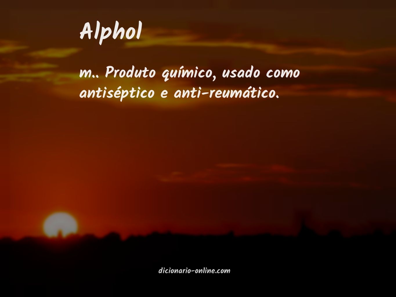 Significado de alphol