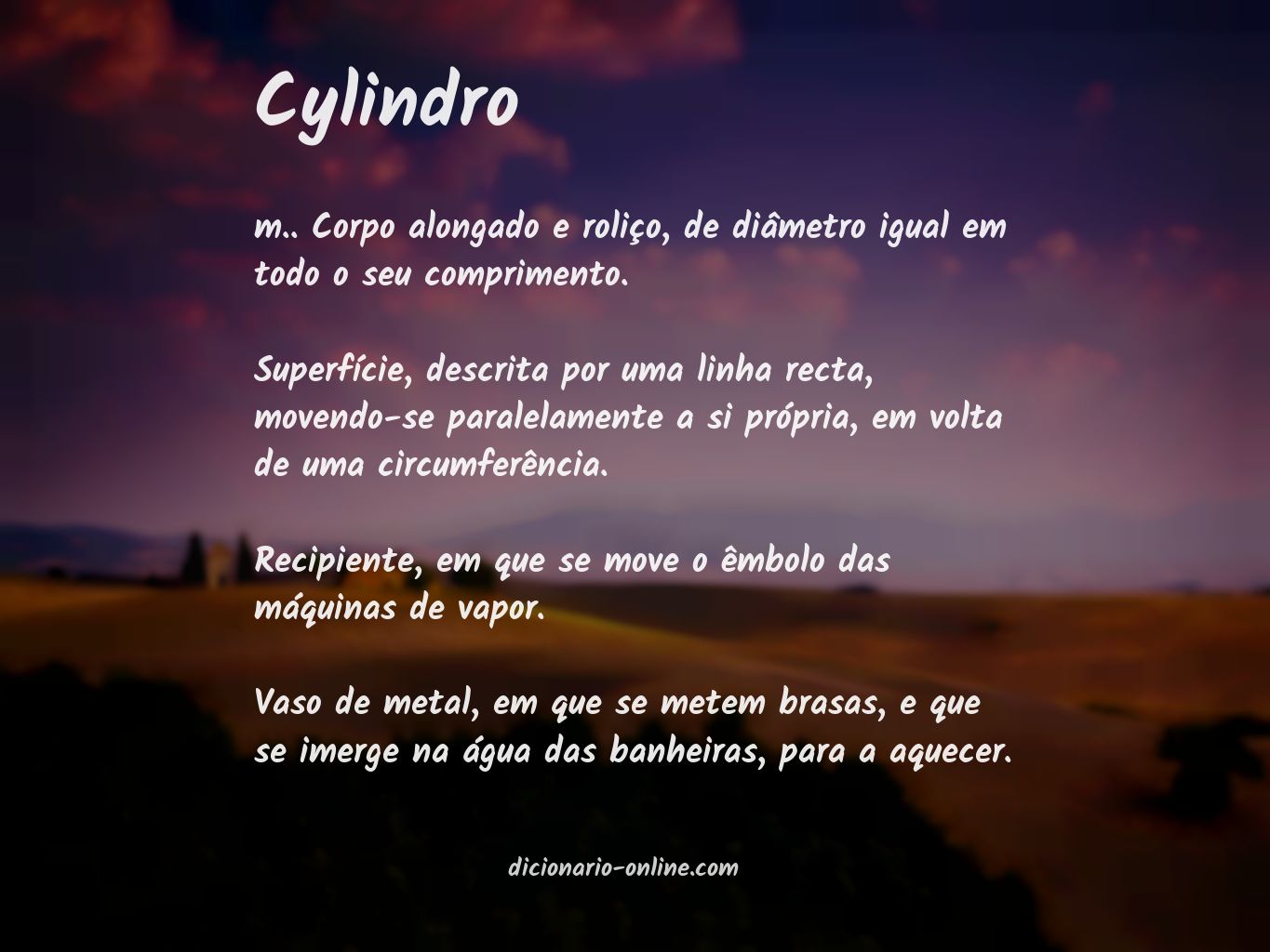 Significado de cylindro