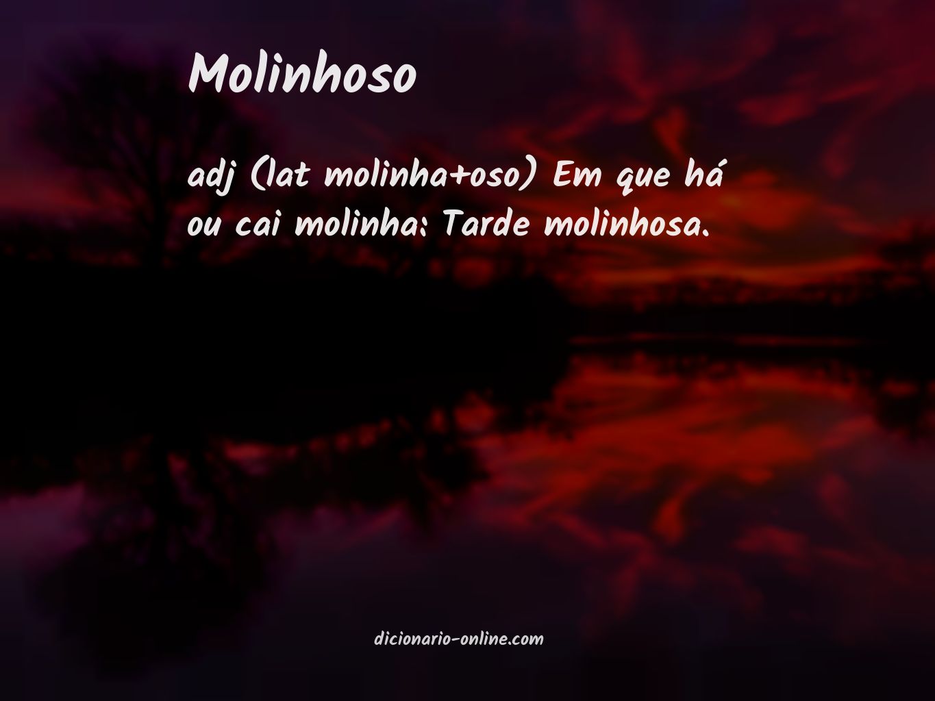 Significado de molinhoso