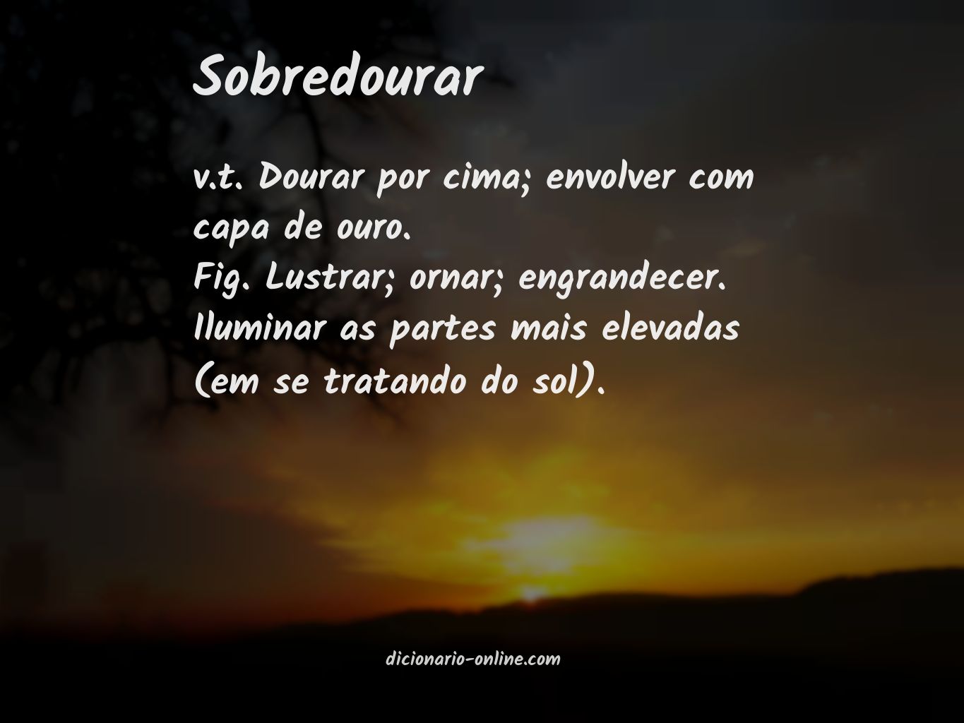 Significado de sobredourar