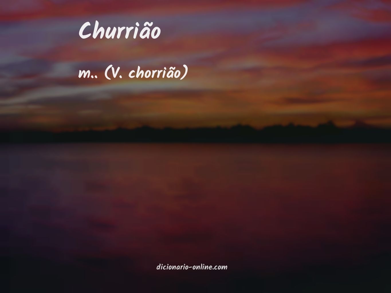 Significado de churrião