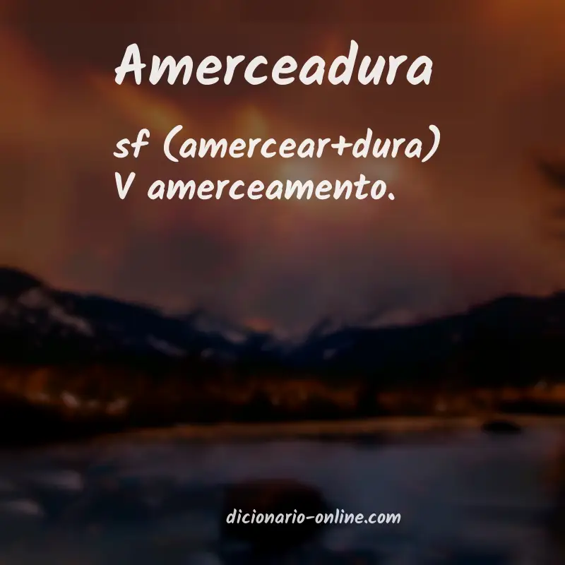 Significado de amerceadura
