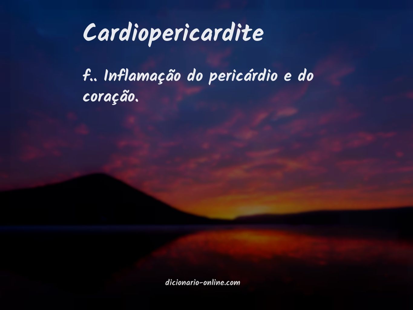 Significado de cardiopericardite
