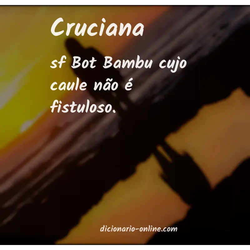 Significado de cruciana
