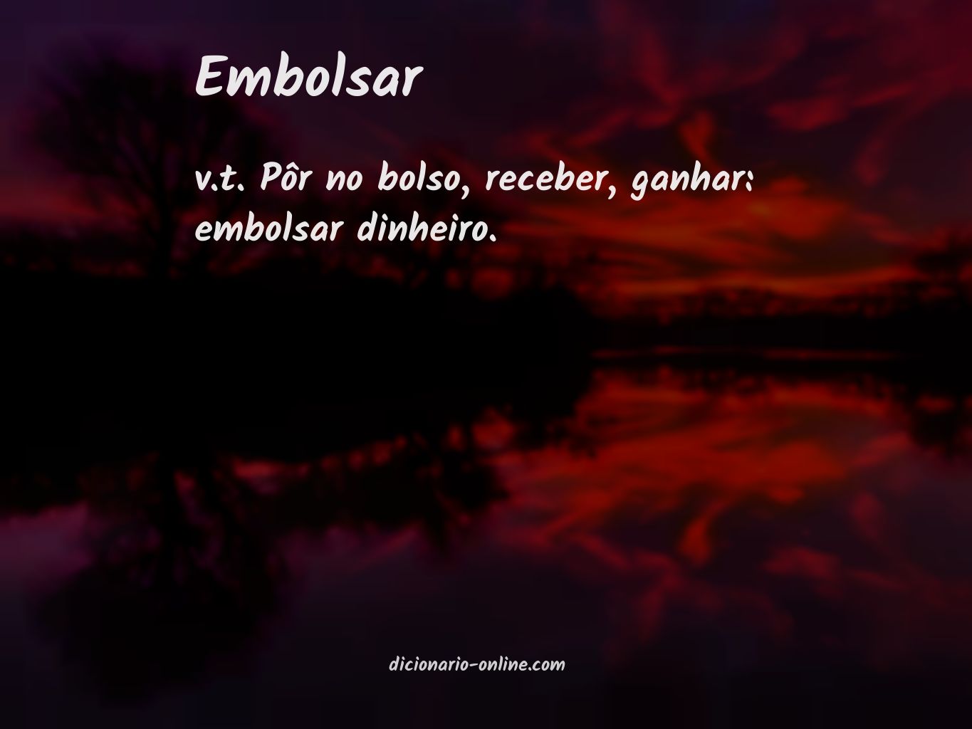 Significado de embolsar