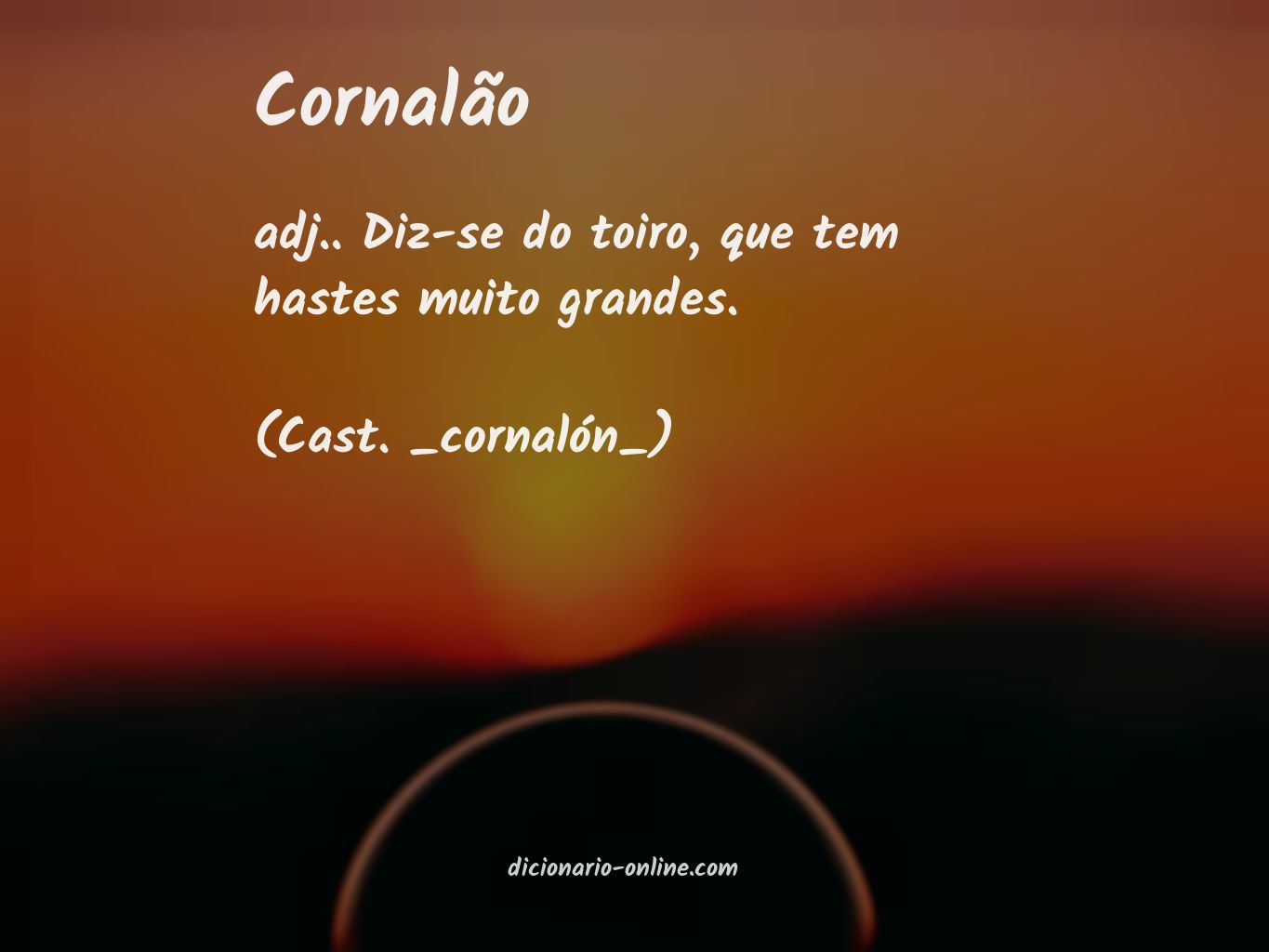 Significado de cornalão