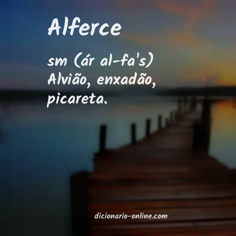 Significado de alferce