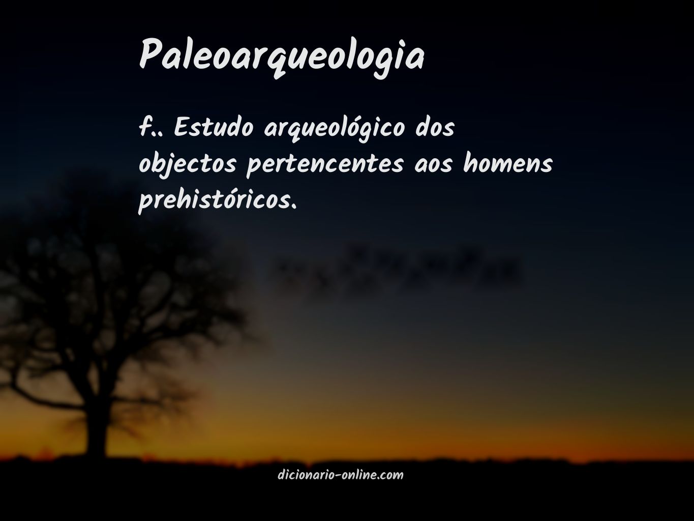 Significado de paleoarqueologia