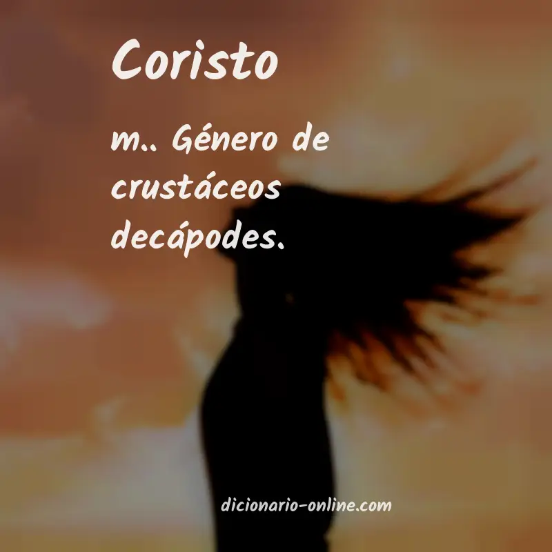 Significado de coristo