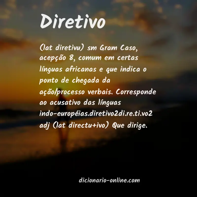 Significado de diretivo