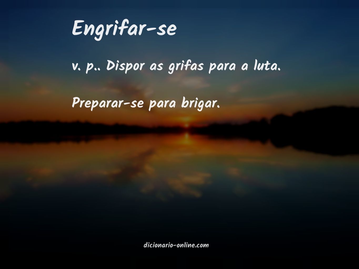 Significado de engrifar-se