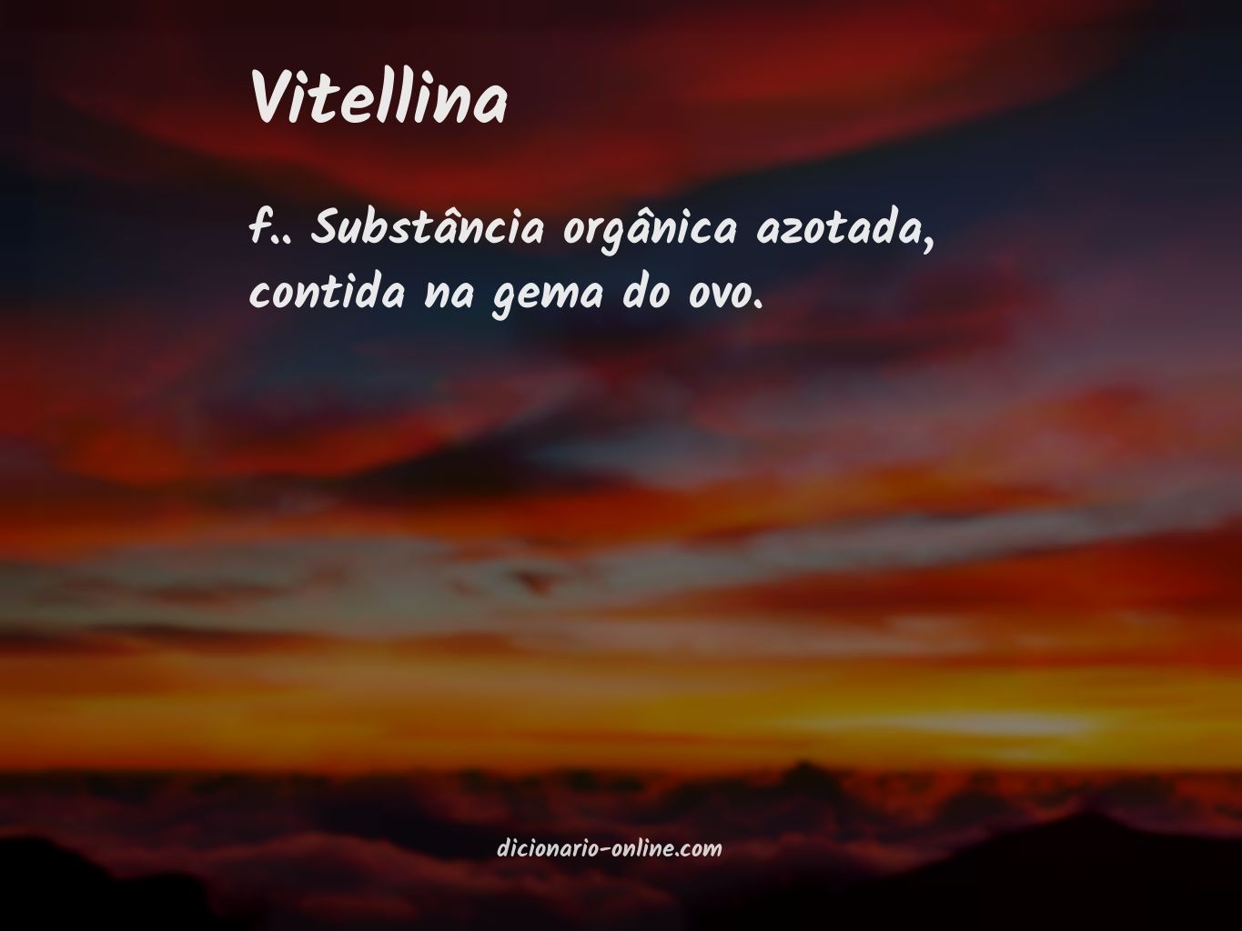 Significado de vitellina