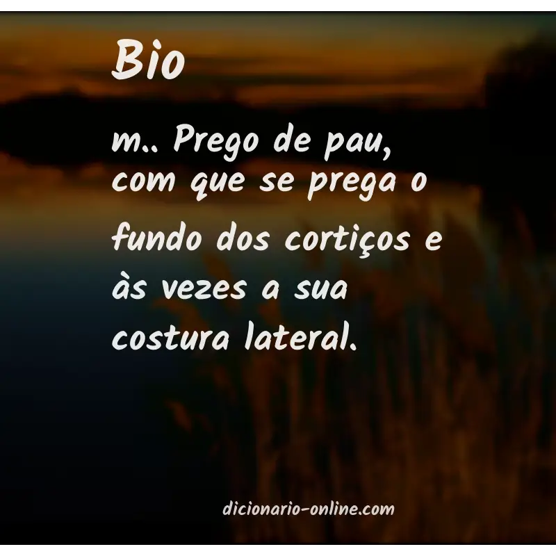 Significado de bio