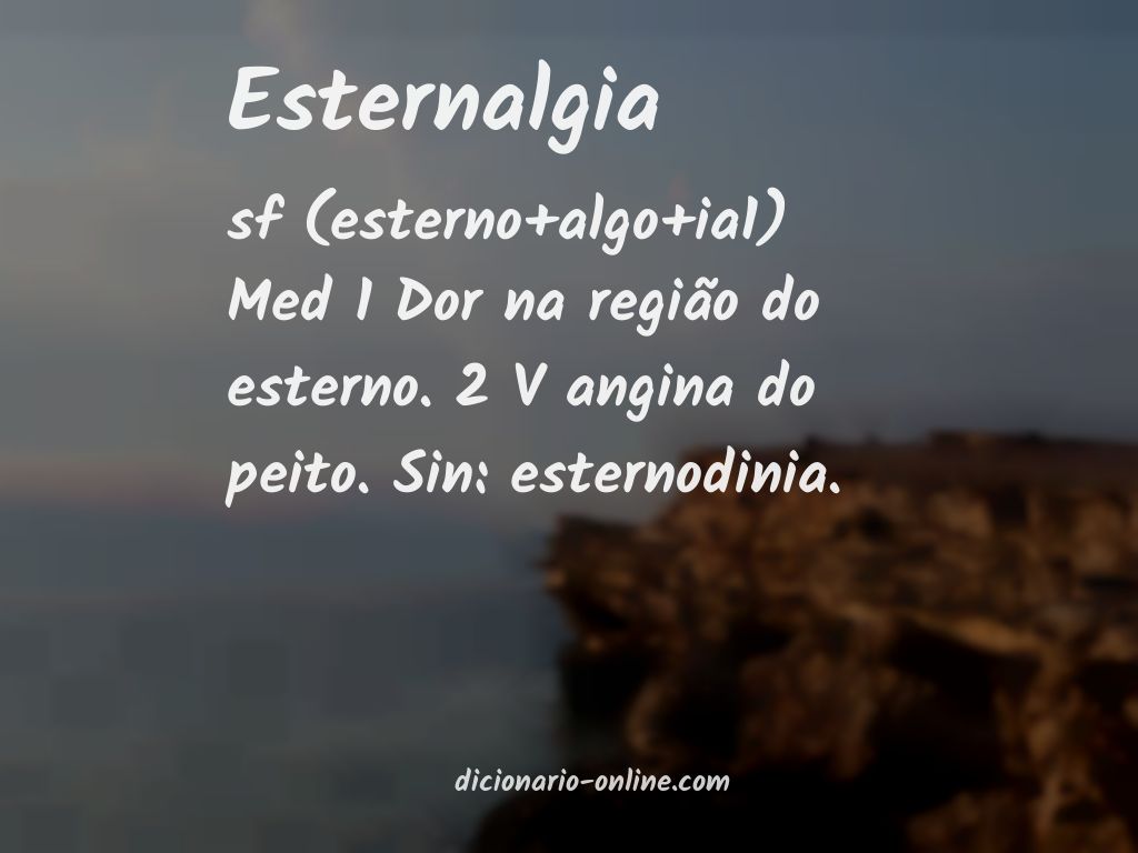 Significado de esternalgia