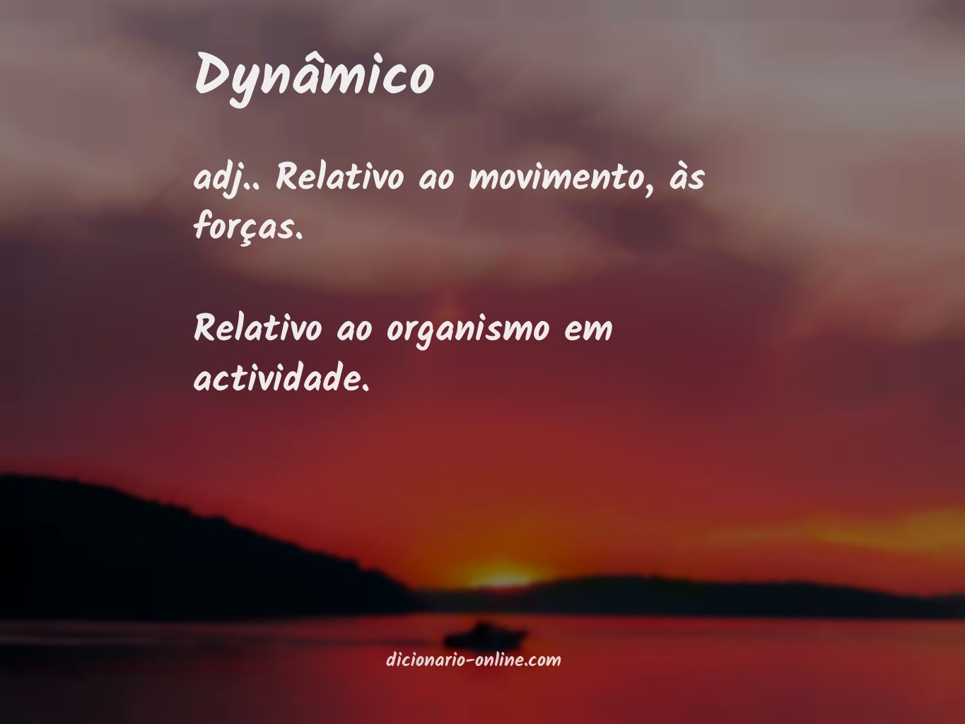 Significado de dynâmico