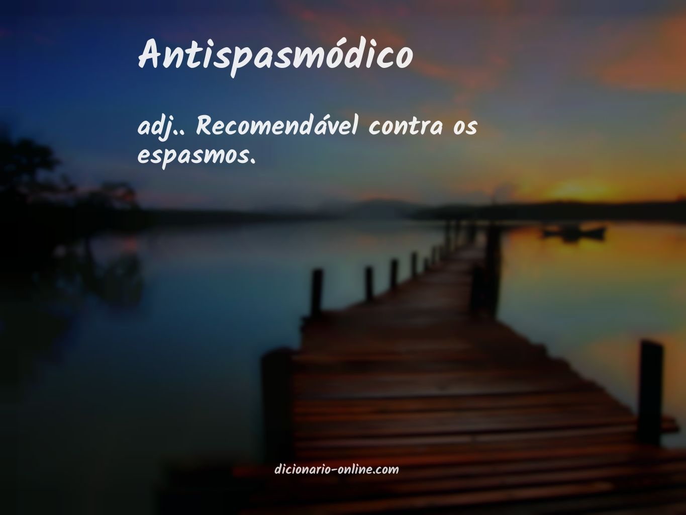 Significado de antispasmódico