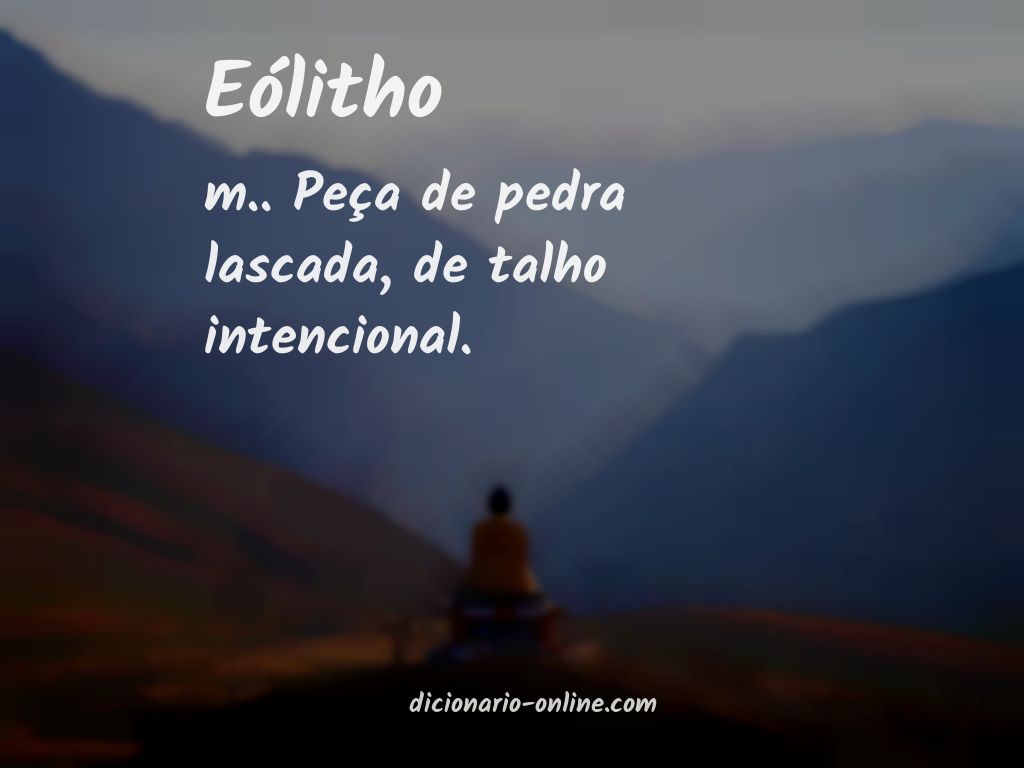 Significado de eólitho