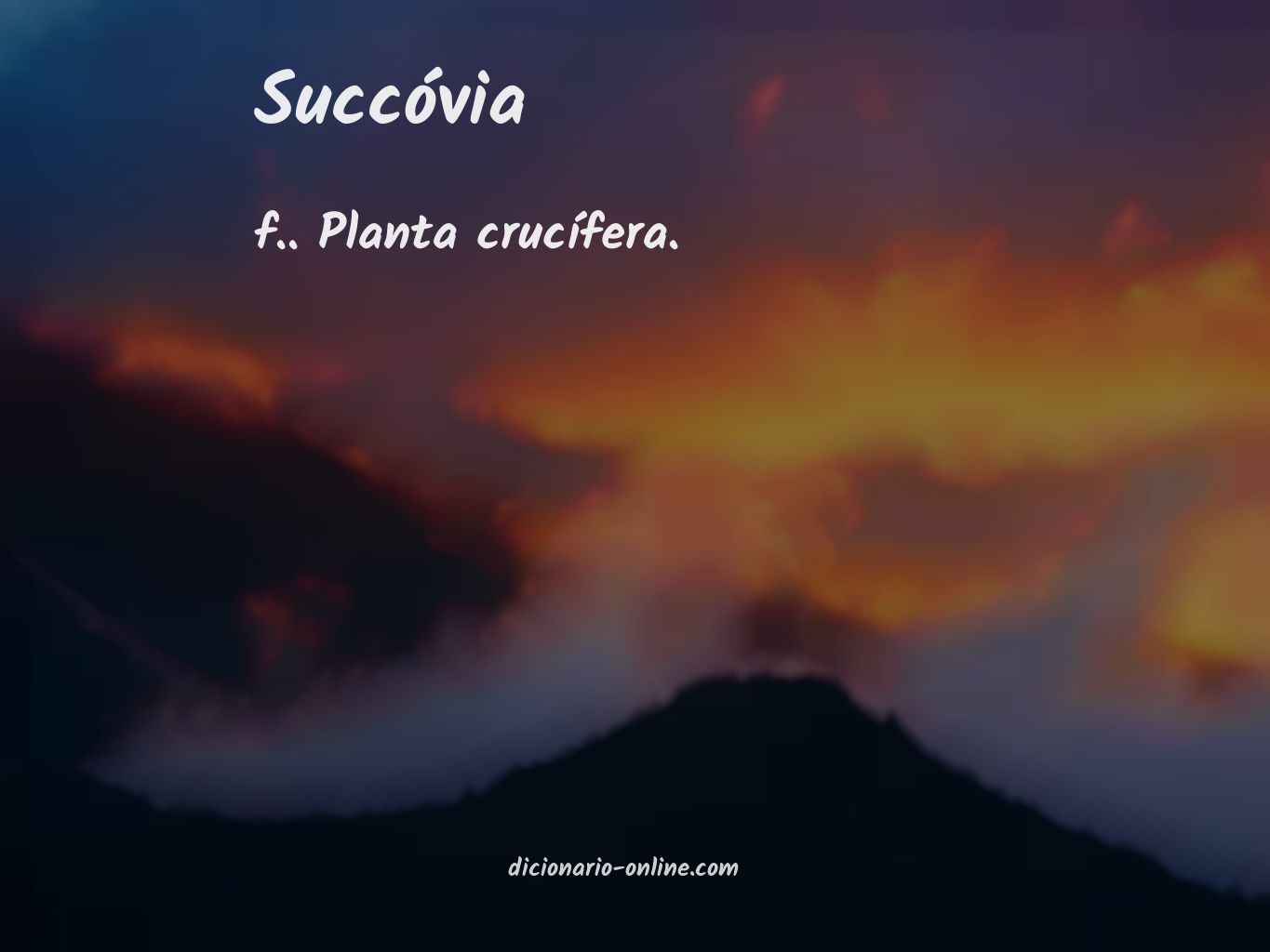 Significado de succóvia