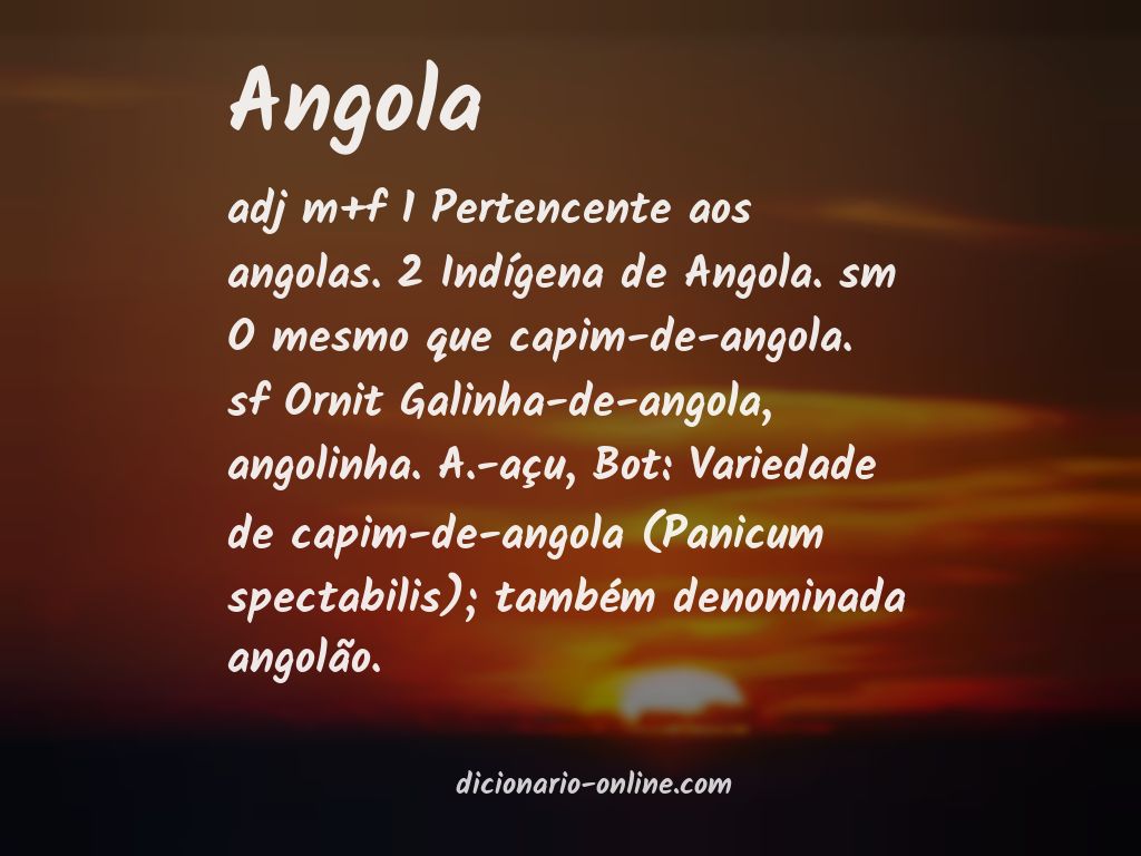 Significado de angola