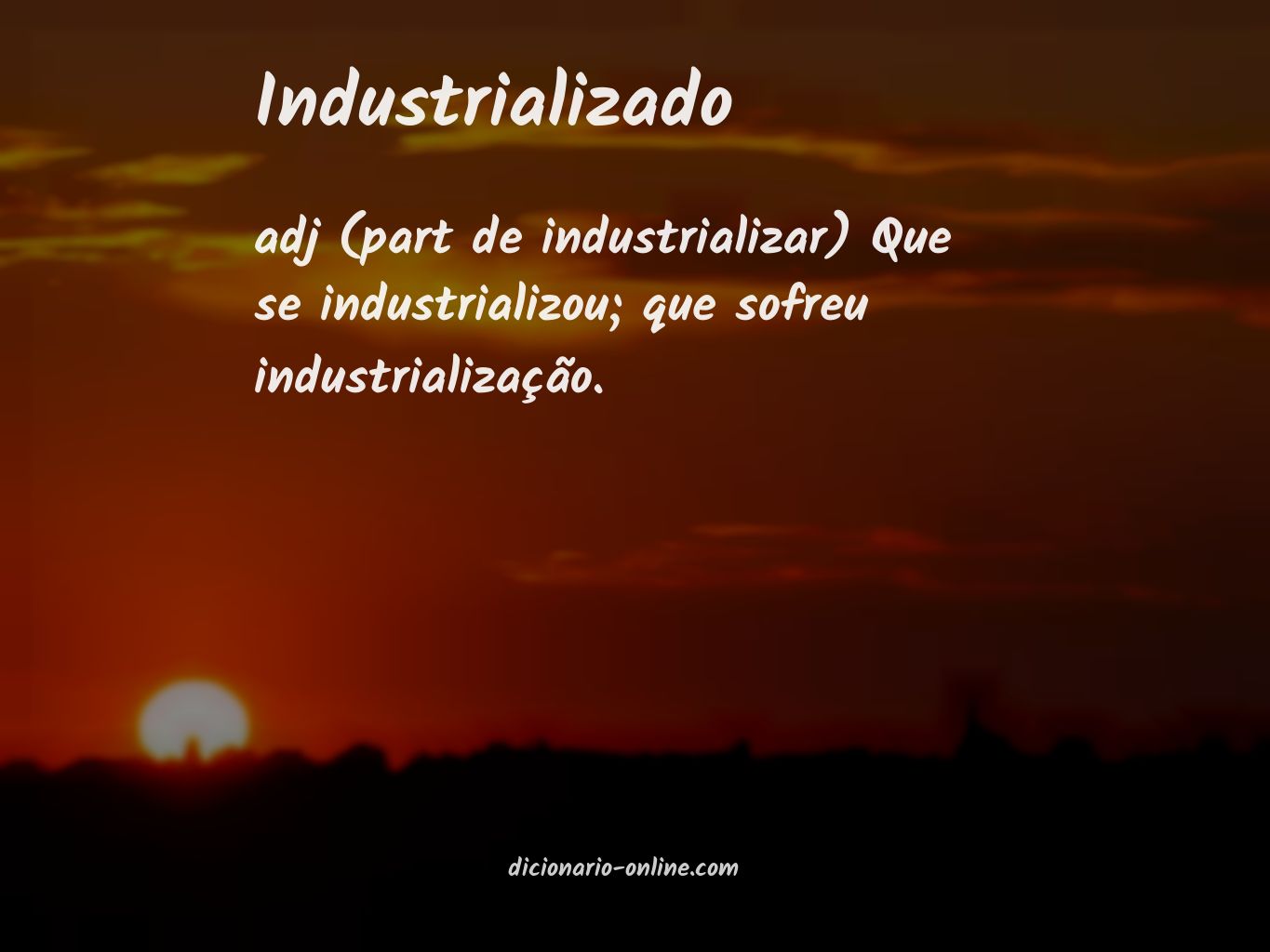 Significado de industrializado