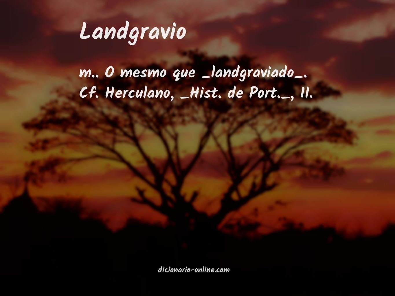 Significado de landgravio