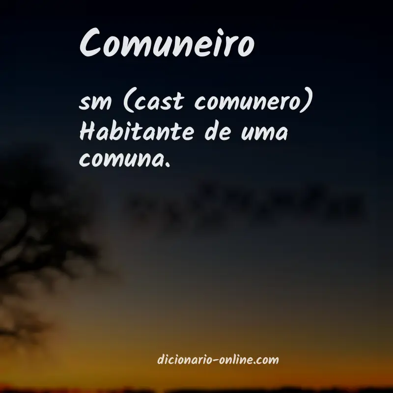 Significado de comuneiro