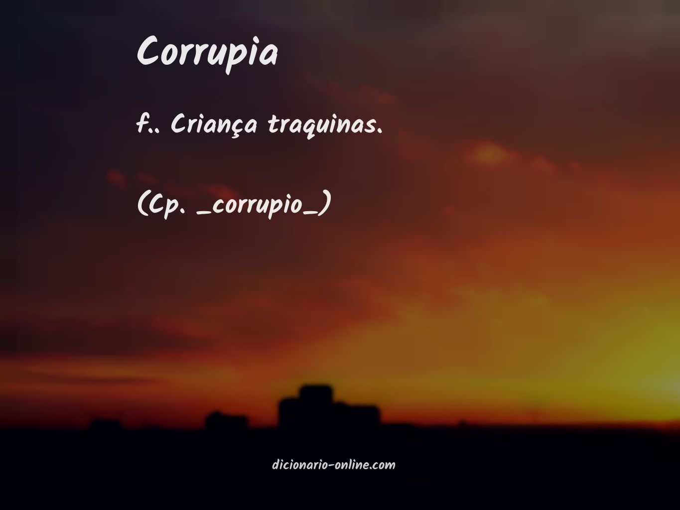 Significado de corrupia