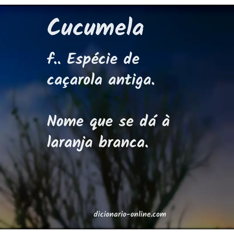 Significado de cucumela