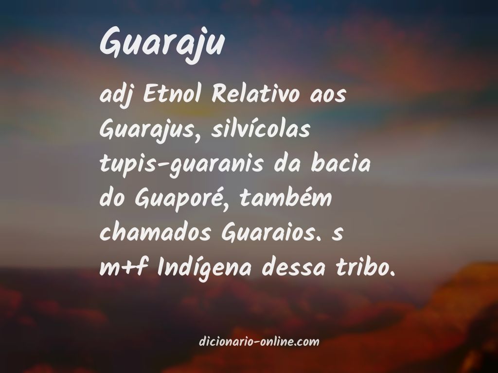 Significado de guaraju