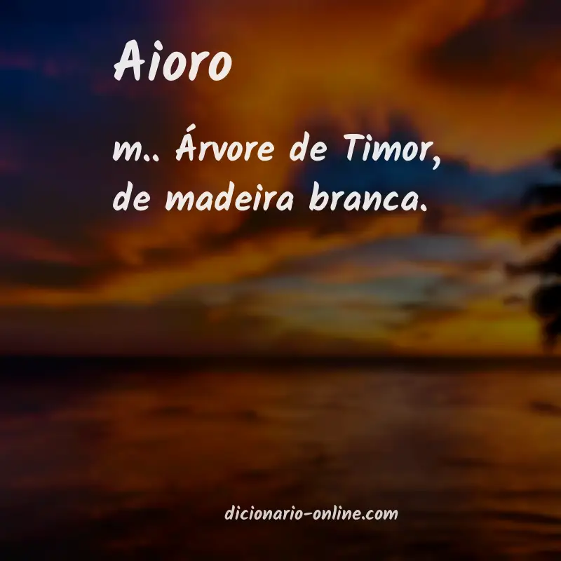 Significado de aioro