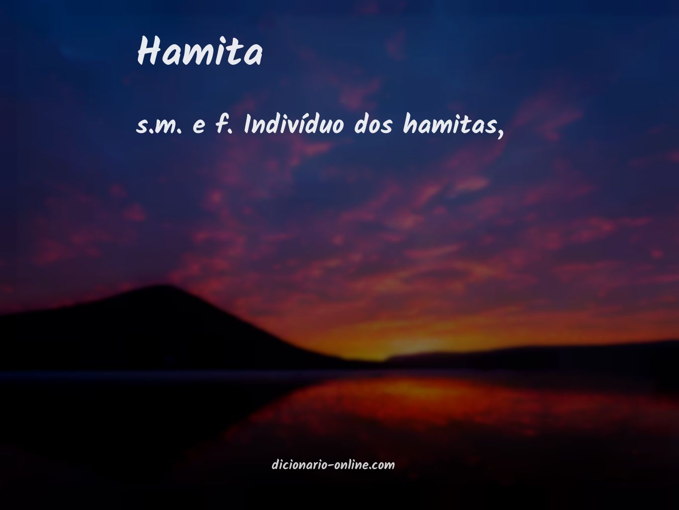 Significado de hamita