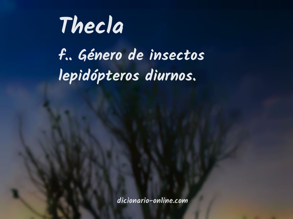 Significado de thecla