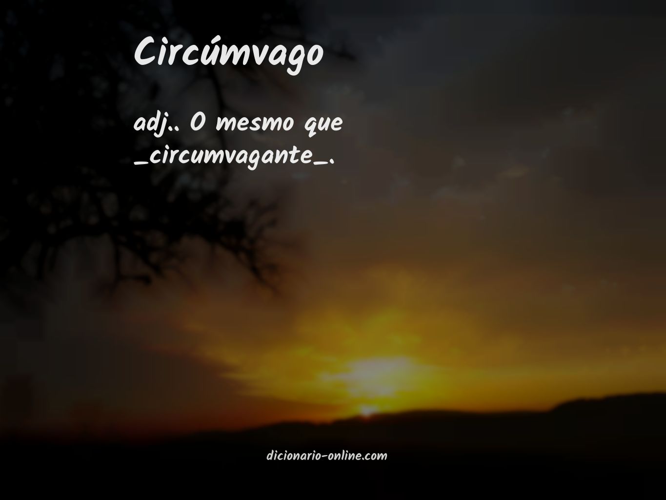 Significado de circúmvago