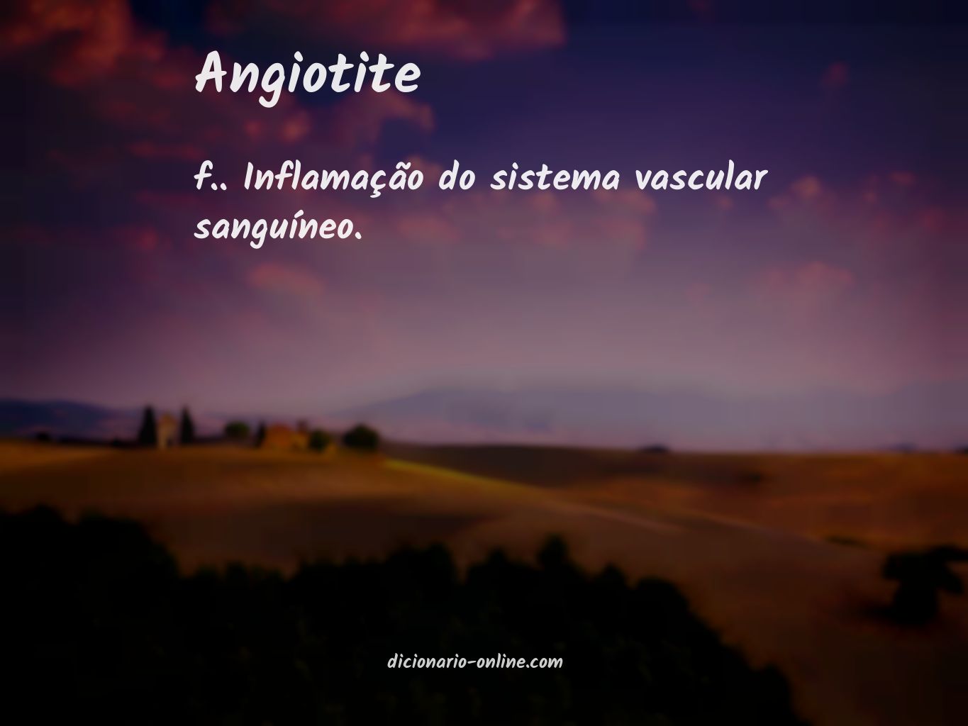 Significado de angiotite