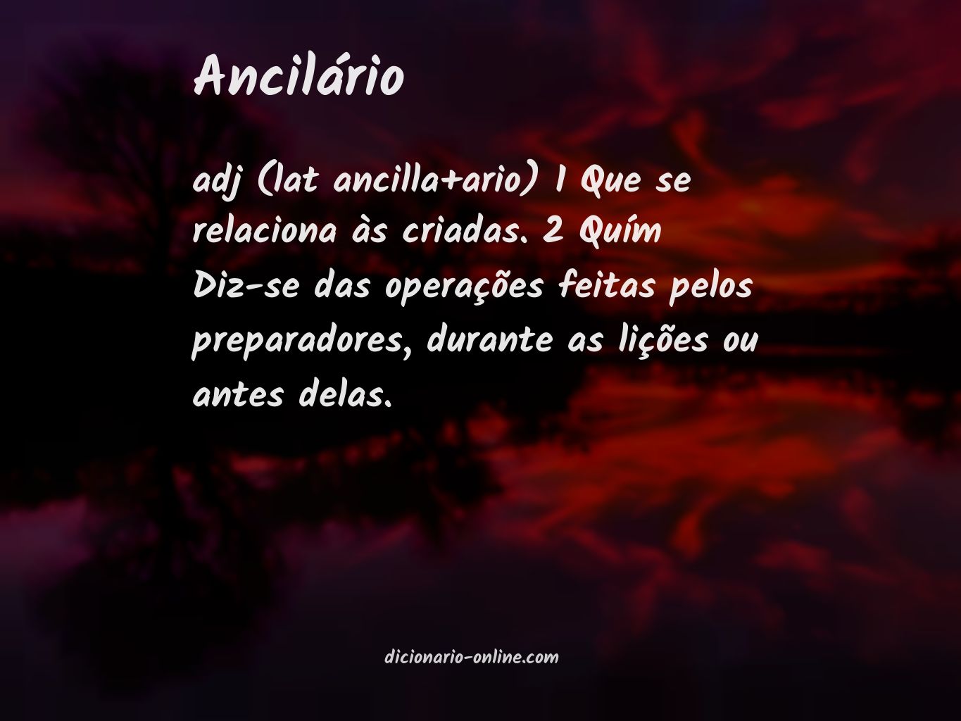 Significado de ancilário