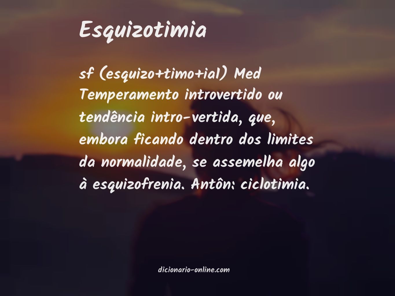 Significado de esquizotimia