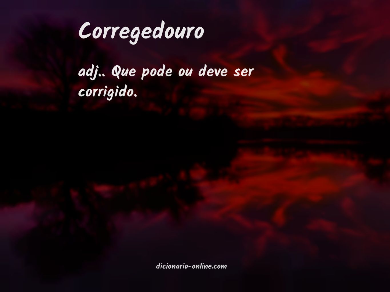 Significado de corregedouro