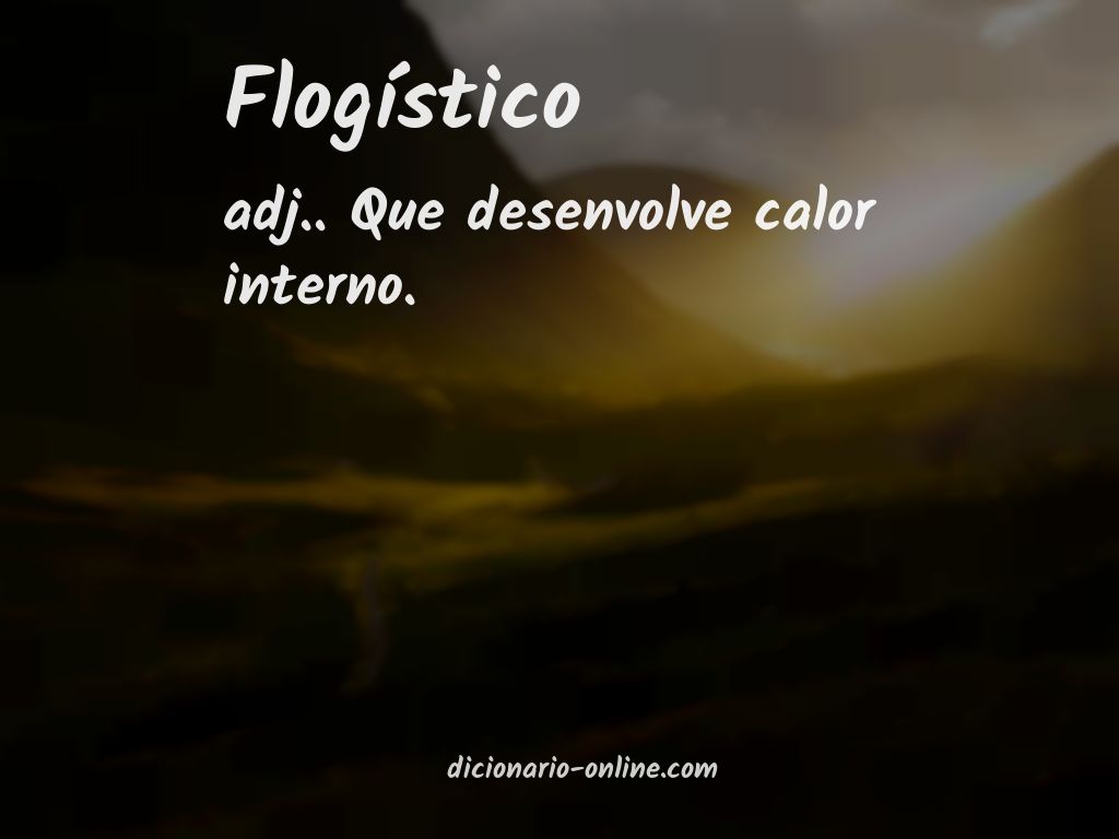 Significado de flogístico