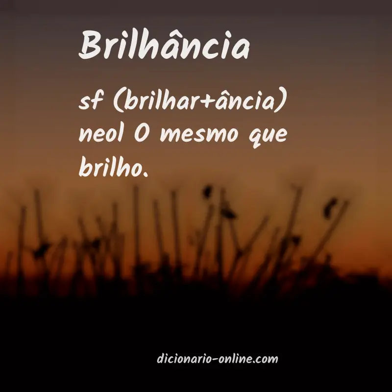 Significado de brilhância