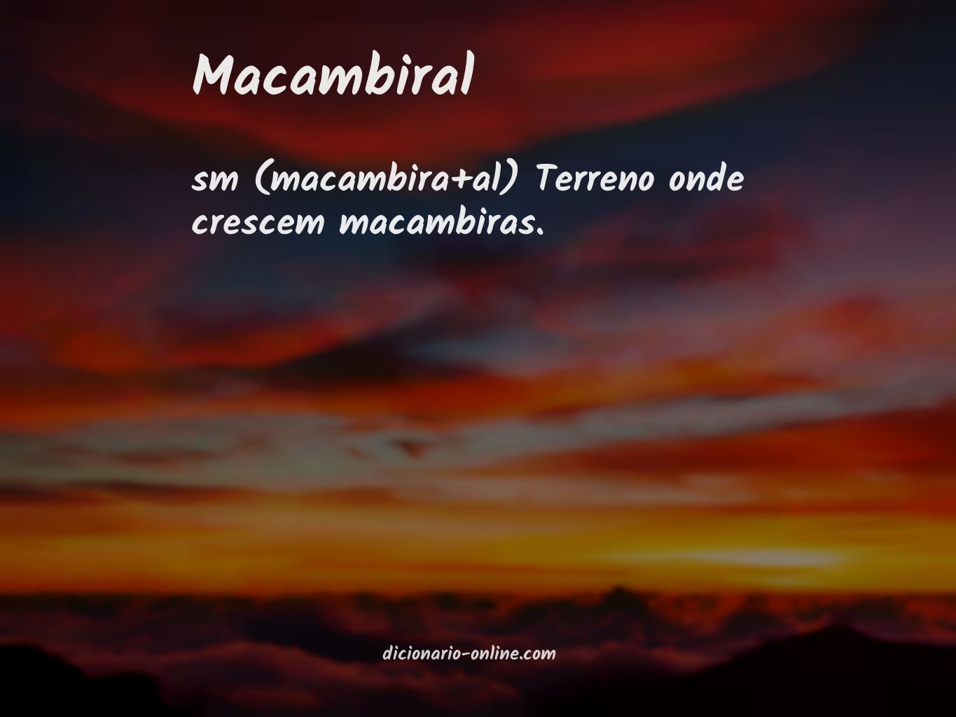 Significado de macambiral