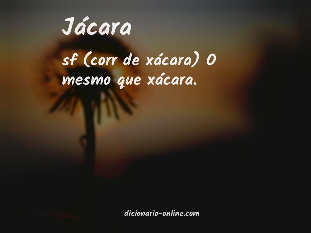 Significado de jácara