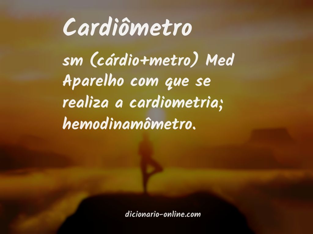 Significado de cardiômetro