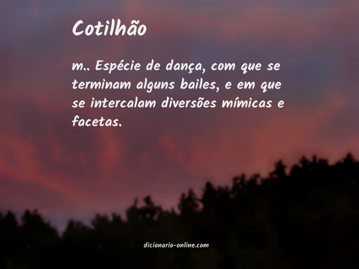 Significado de cotilhão