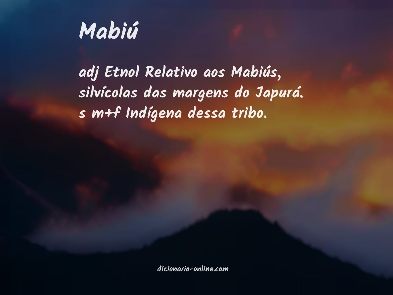 Significado de mabiú