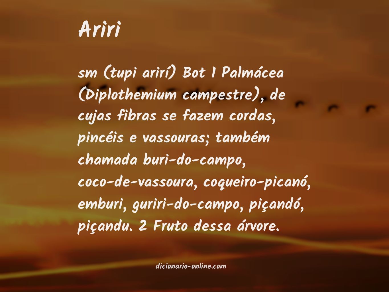 Significado de ariri