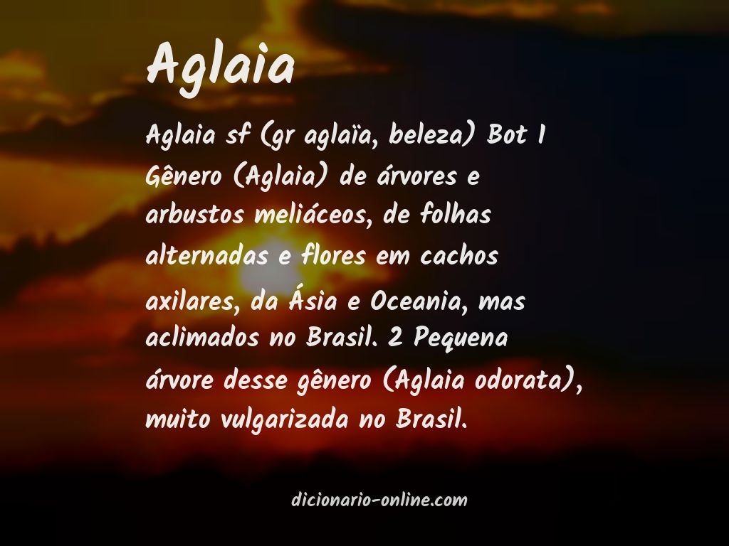 Significado de aglaia