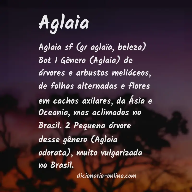 Significado de aglaia