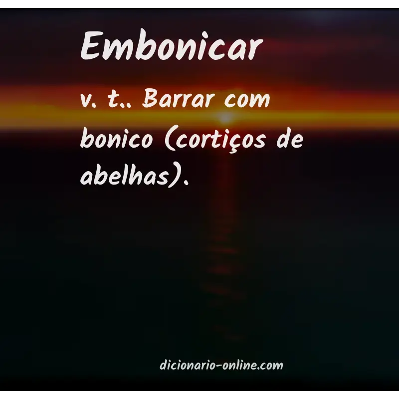 Significado de embonicar