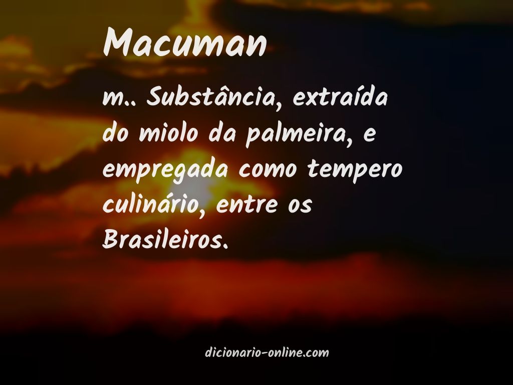 Significado de macuman