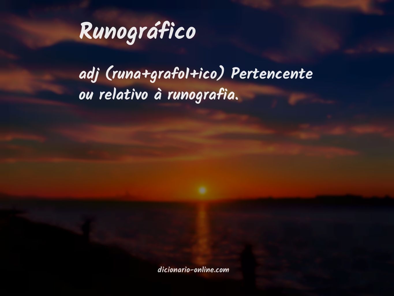 Significado de runográfico